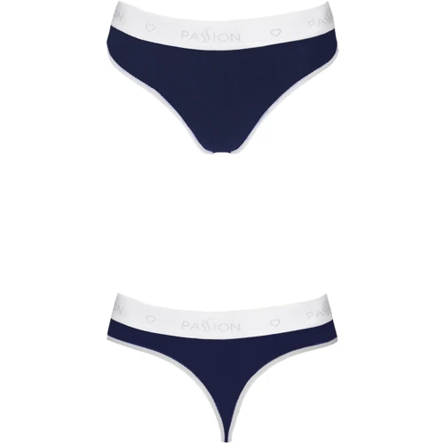Спортивные трусики-стринги Passion PS007 PANTIES navy blue, size L