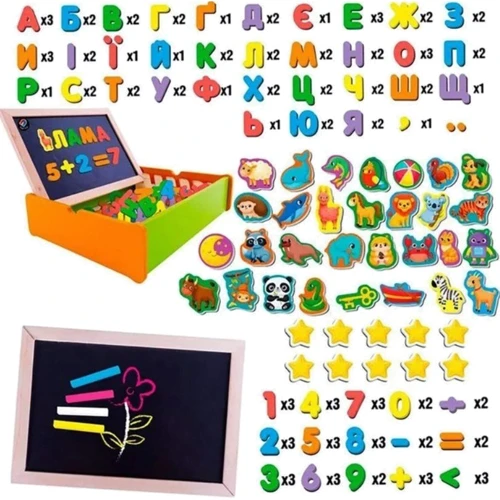 Магнітний розвиваючий набір з дошкою Vladi Toys укр (VT5411-17)