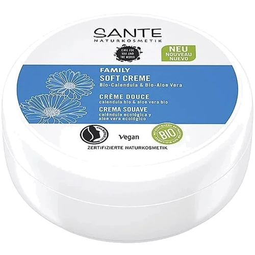 Sante Family Soft Cream Calendula & Aloe Vera БІО Універсальний зволожуючий крем з календулою та алое віра 150ml: Час застосування Универсальный