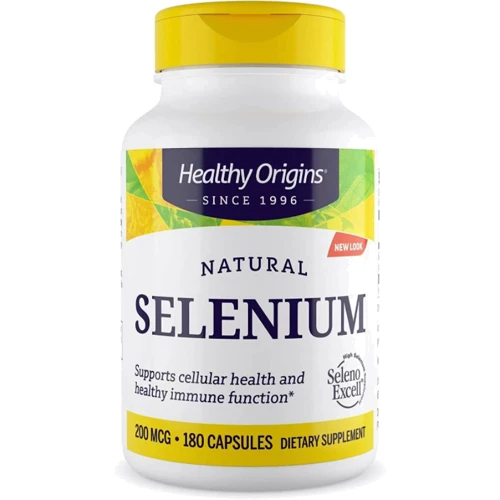 Healthy Origins Natural Selenium 200 mg Селен 180 капсул
