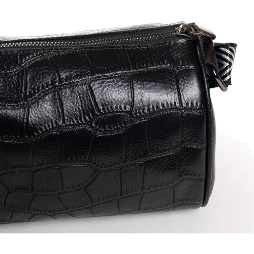 Жіноча сумка бочонок Cosmetic bag 01-09 39047-H black чорна (35526): Країна виробник Китай