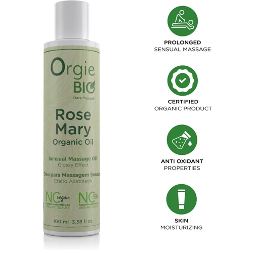 Масажна олія Orgie Bio Rosemary Organic Oil (100 мл), органічна, веганська формула