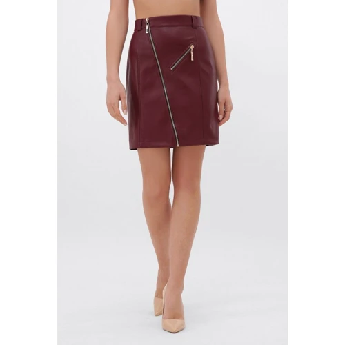 Юбка FashionUp YUB-1075B-M 44 бордовая карандаш до середины бедра