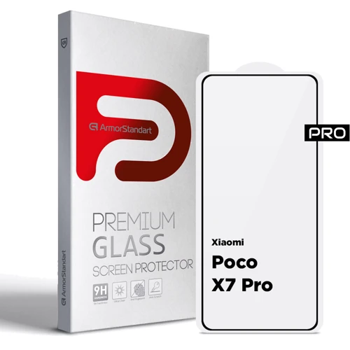 ArmorStandart Tempered Glass Pro Black for Xiaomi Poco X7 Pro (ARM82715)