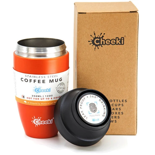 Термостакан Cheeki 350 мл Coffee Mugs Leak Proof Orange фото 5