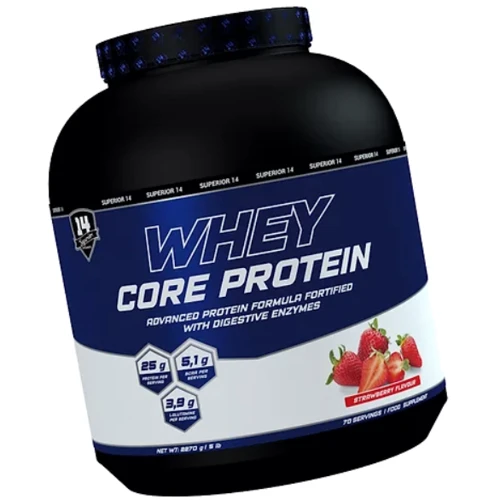 Протеин Superior Whey Core Protein 2270g / 70 servings / Strawberry