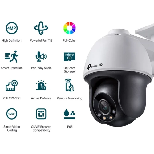 IP-камера відеоспостереження TP-Link VIGI C540 (4mm): Тип підключення до інтернету Проводное