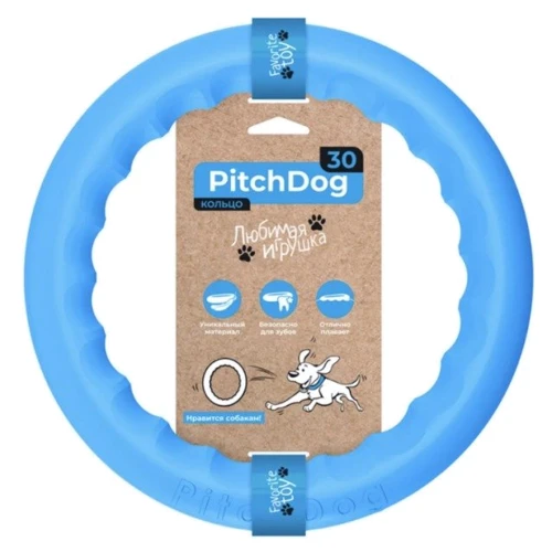 Кольцо для апортировки Collar PitchDog 30 см голубой (62382)