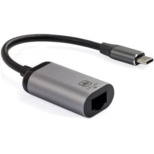 Адаптер Vinga Adapter USB-C to RJ45 Lan 1 Gbps (VCPATCLGB): Цвет серый