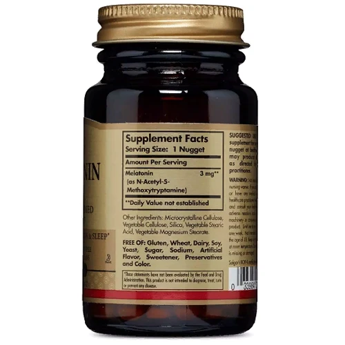 Solgar Melatonin, 3 mg, 60 Tablets (SOL-01934): Виробник Solgar
