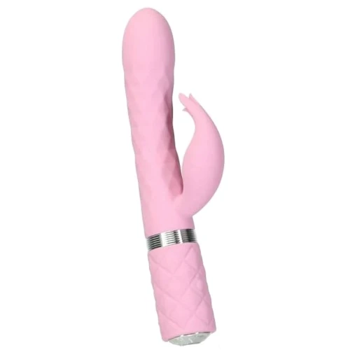 Роскошный вибратор Pillow Talk Lively Pink с кристаллом Сваровски для точки G