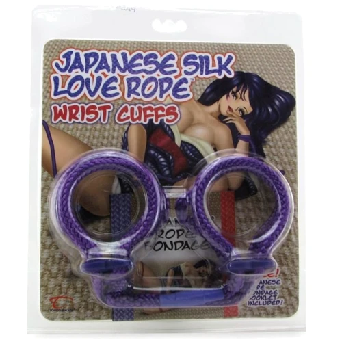 Наручники Japanese Silk Love Rope Ankle Cuffs, фиолетовый