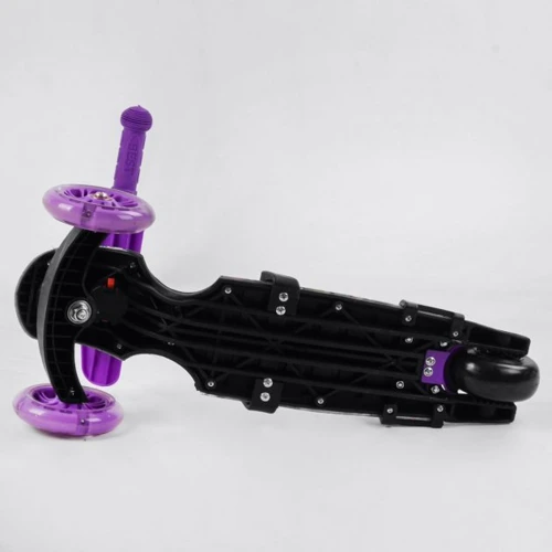 Самокат Best Scooter із захисним бампером фіолетовий (S 7864): Тип гальма ножной