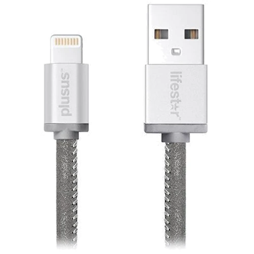 Кабель PlusUs USB Cable to Lightning LifeStar 1m Moonlight Silver (LST2006100)