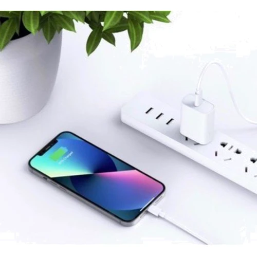 Зарядное устройство WIWU USB-C Wall Charger Wi-U001 20W White with Cable USB-C to Lightning: Кабель в комплекте Lightning, USB-C