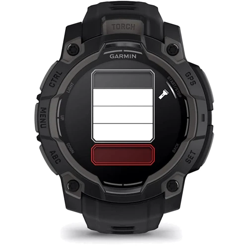 Смарт-годинник Garmin Instinct 3 AMOLED 45mm Black with Black Band (010-02936-00): Матеріал ремінця Силикон