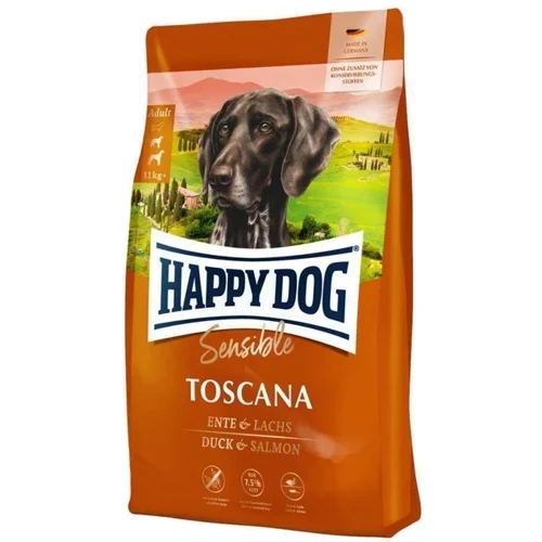 Сухой корм для стерилизованных собак и собак с избыточным весом Happy Dog Sensible Toscana с уткой и лососем 12.5 кг (3542)