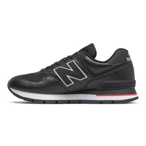 Кроссовки New Balance 574 Rugged (ML574DTD) 42 (9.5) черные искусственная кожа демисезон: Материал верха Текстиль, Искусственная кожа