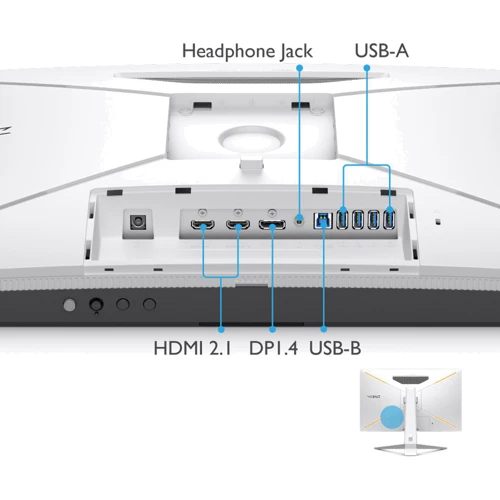 Монітор BenQ Mobiuz EX2710U (9H.LKTLA.TBE): Кут огляду, гор / верт 178°/178°