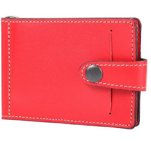 Женский зажим для денег DNK Leather красный (DNK-Euro-Clamp-col-H)