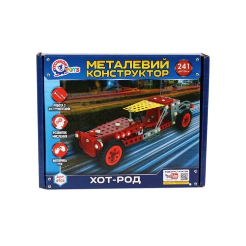 Конструктор металлический Технок Хот-Род 241 деталь (4906TXK): Производитель ТехноК