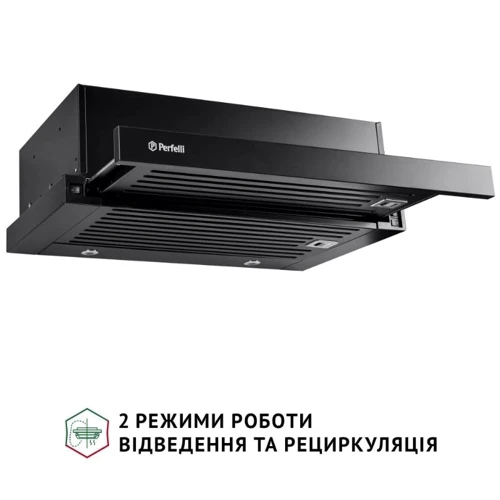 Вытяжка Perfelli ISEO 6IMF NERO: Материал корпуса металл