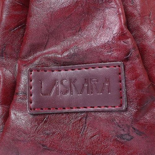 Женская сумка-мешок Laskara бордовая (LK10188-wine): Застежка Механическая