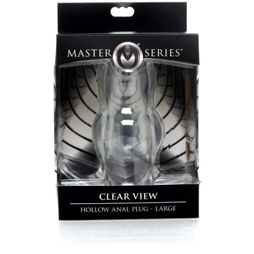 Анальный тоннель Master Series Clear View Anal Plug S (прозрачный)