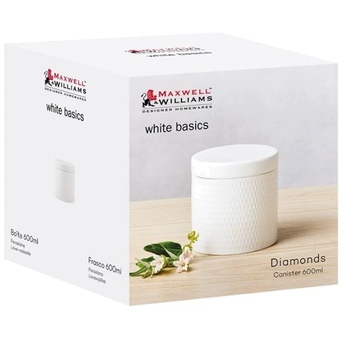 Банка Maxwell & Williams для хранения Diamond фарфоровая 12x12 см (DV0183): Материал фарфор
