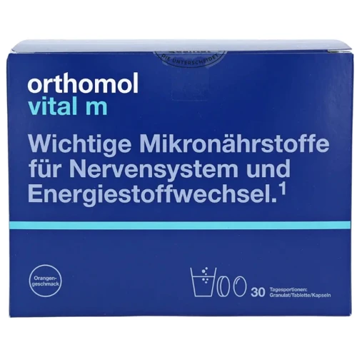 Orthomol Vital M Вітаміни для чоловіків 30 днів (порошок/таблетки/капсули) фото 4