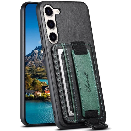 Чехол для телефонов Epik Leather Case Wallet and Straps Black for Samsung S926 Galaxy S24 Plus: Материал искусственная кожа и TPU (термополиуретан)