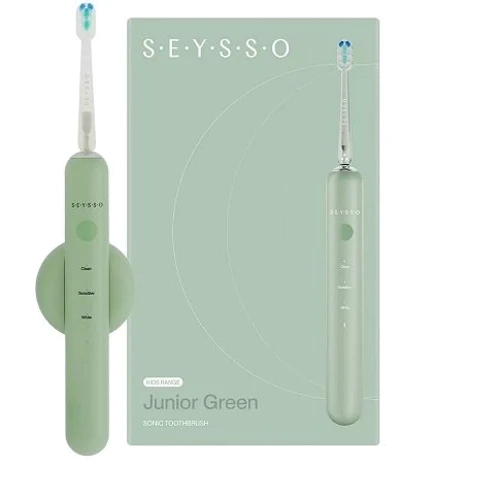 Зубная щетка Seysso Junior Green: Технология чистки звуковая