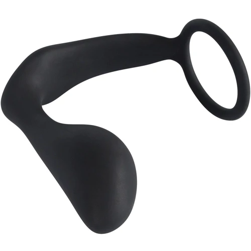 Эрекционное кольцо Black Velvets Ring & Plug