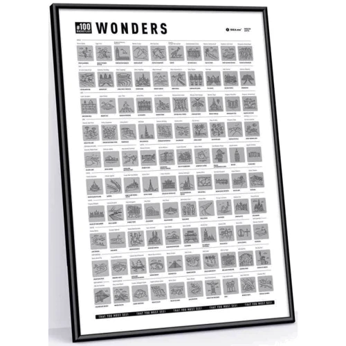 Скретч постер 1DEA.me 100Wonders (100WF)