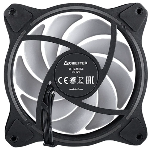 Кулер Chieftec ZF-1225RGB PWM: Рівень шуму, dB 26.5