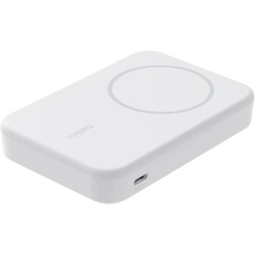 Зовнішній акумулятор Belkin Power Bank 8000mAh MagSafe 15W MagSafe Qi2 White (BPD007BTWH)