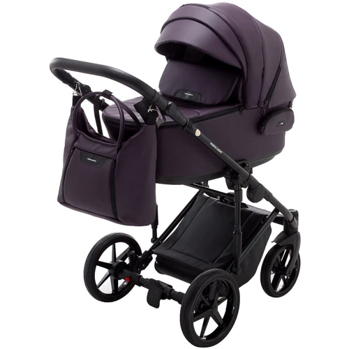 Коляска 2 в 1 Adamex Porto Light ECO шкіра 100% SA-14 фіолетовий фото 9
