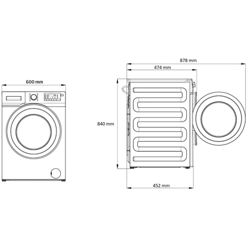 Стиральная машина Beko HTV7716XW: Тип загрузки фронтальная