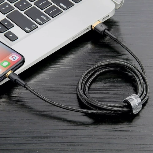 Кабель Baseus USB Cable to Lightning 1.5A 2m Gold/Black (CALKLF-CV1) фото 4