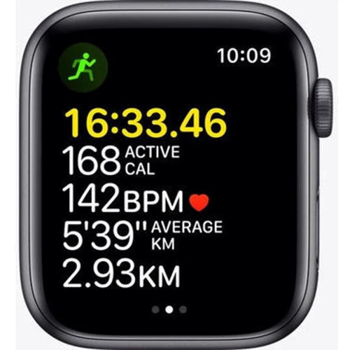 Apple Watch SE 44mm GPS Space Gray Aluminum Case with Midnight Sport Band (MKQ63) Approved Вітринний зразок: Причина уцінки Активированы, витринный образец, хорошее состояние, комплектация полная: коробка, зарядка, часы