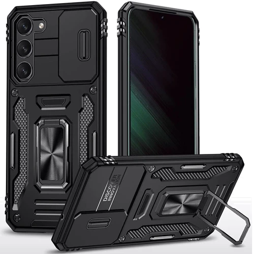 Чохол для телефона Mobile Case Camshield Army Ring Black для Samsung S916 Galaxy S23 Plus