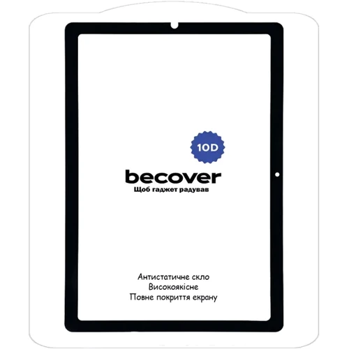 Аксессуар для планшетных ПК BeCover Tempered Glass 10D Black for Samsung Galaxy Tab S6 Lite 2024 P620/P625/P627 (710802): Цвет черный