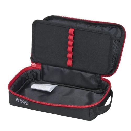 Пенал Herlitz 2Go Black Red с транспортиром в комплекте (50033348): Год выпуска коллекции 2021