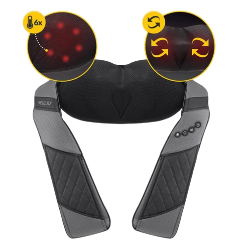 Масажер 4FIZJO Shiatsu Luxury+ акумуляторна Grey (4FJ0563)