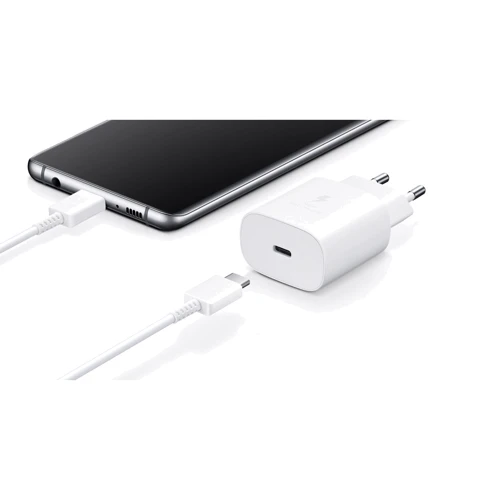 Зарядное устройство Samsung USB-C Wall Charger with Cable USB-C 25W White (EP-TA800XWEGRU) фото 5