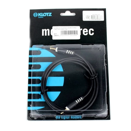 Кабель коммутационный Klotz AS-MM Stereo Cable Mini Jack 1.5 m: Производитель Klotz