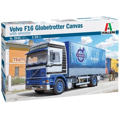 Вантажівка ITALERI Volvo F16 Globetrotter Canvas Truck з гідравлічною платформою IT3945