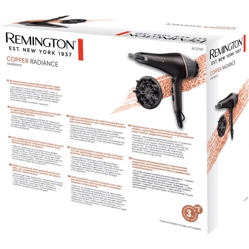 Фен Remington AC5700 Copper Radiance: Мощность, Вт 2200