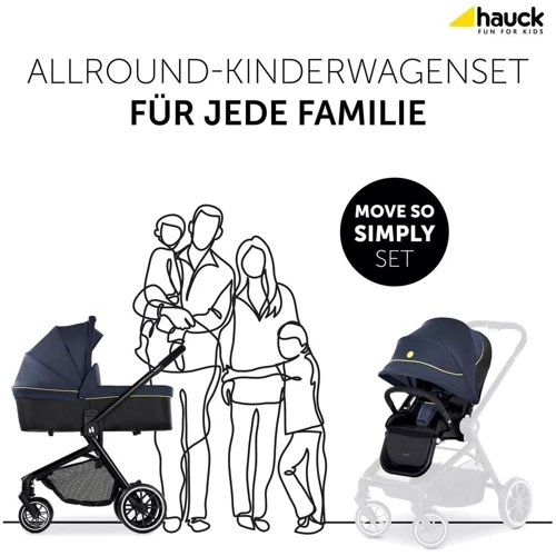 Коляска универсальная Hauck Move So Simply Dark Navy Neon (16717-5): Пол ребенка Унисекс