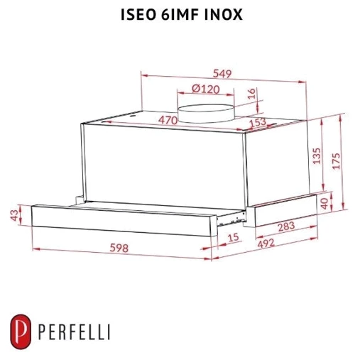 Вытяжка Perfelli ISEO 6IMF INOX фото 11